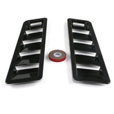 2PCS Universal Car Hood Vent Louver Scoop Cover Air Flow Intake Cooling Panel